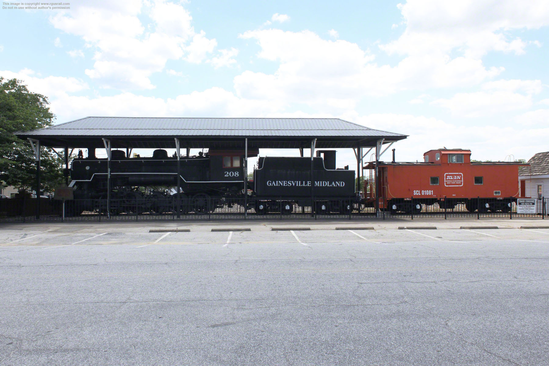 Locomotora de vapor Gainesville Midland 2-10-0 #208
