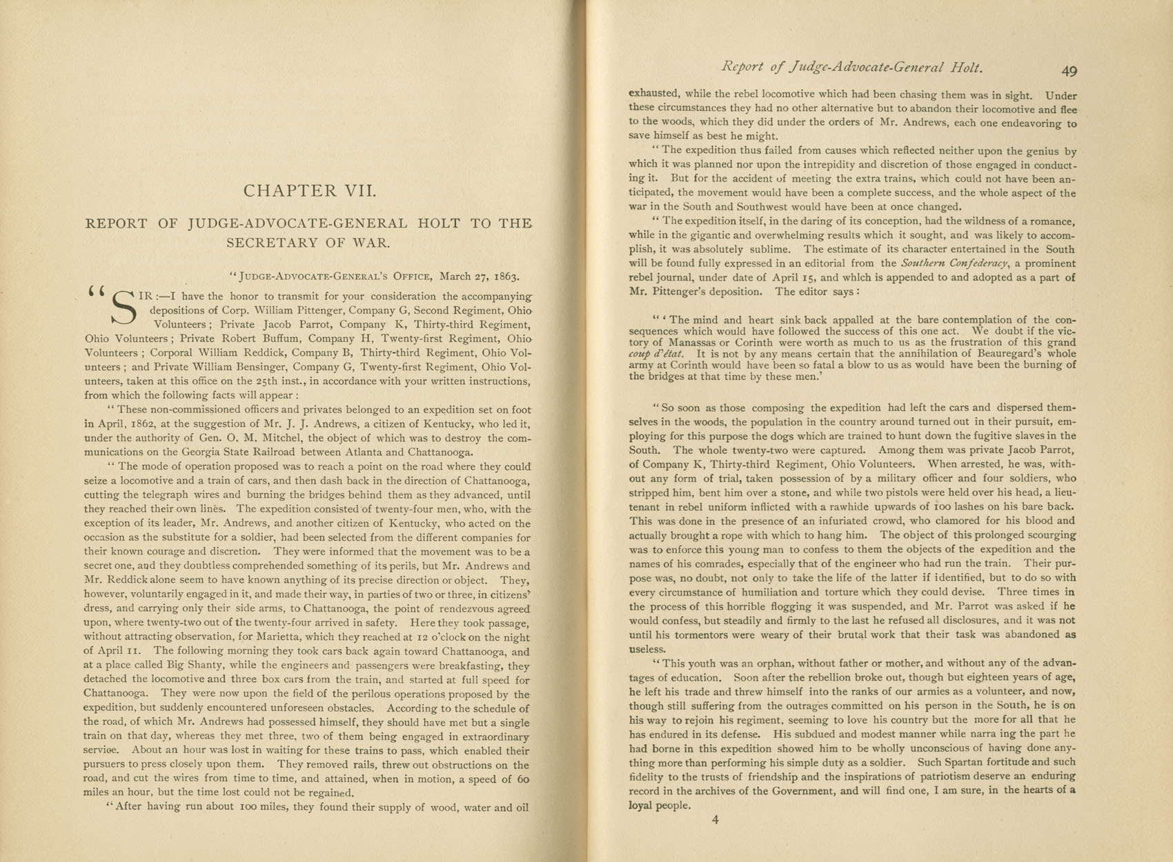 Daring and Suffering by William Pittenger