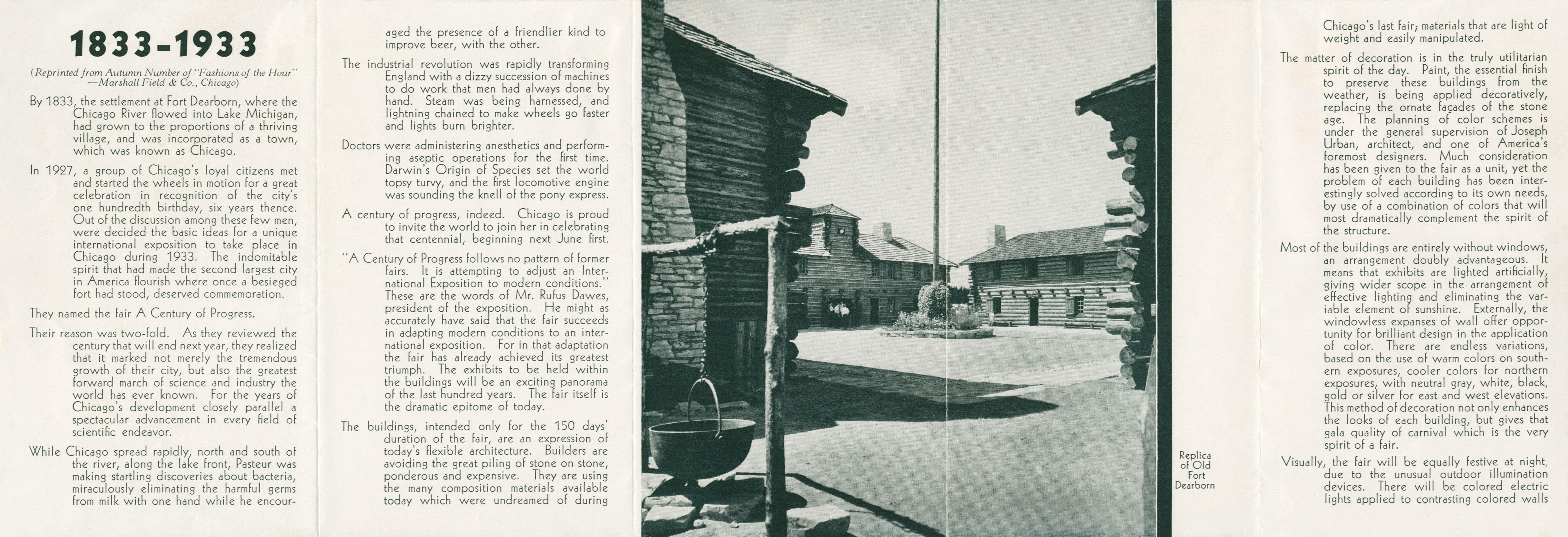 Advance Announcement, Chicago World's Fair