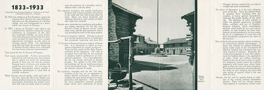 Advance Announcement, Chicago World's Fair