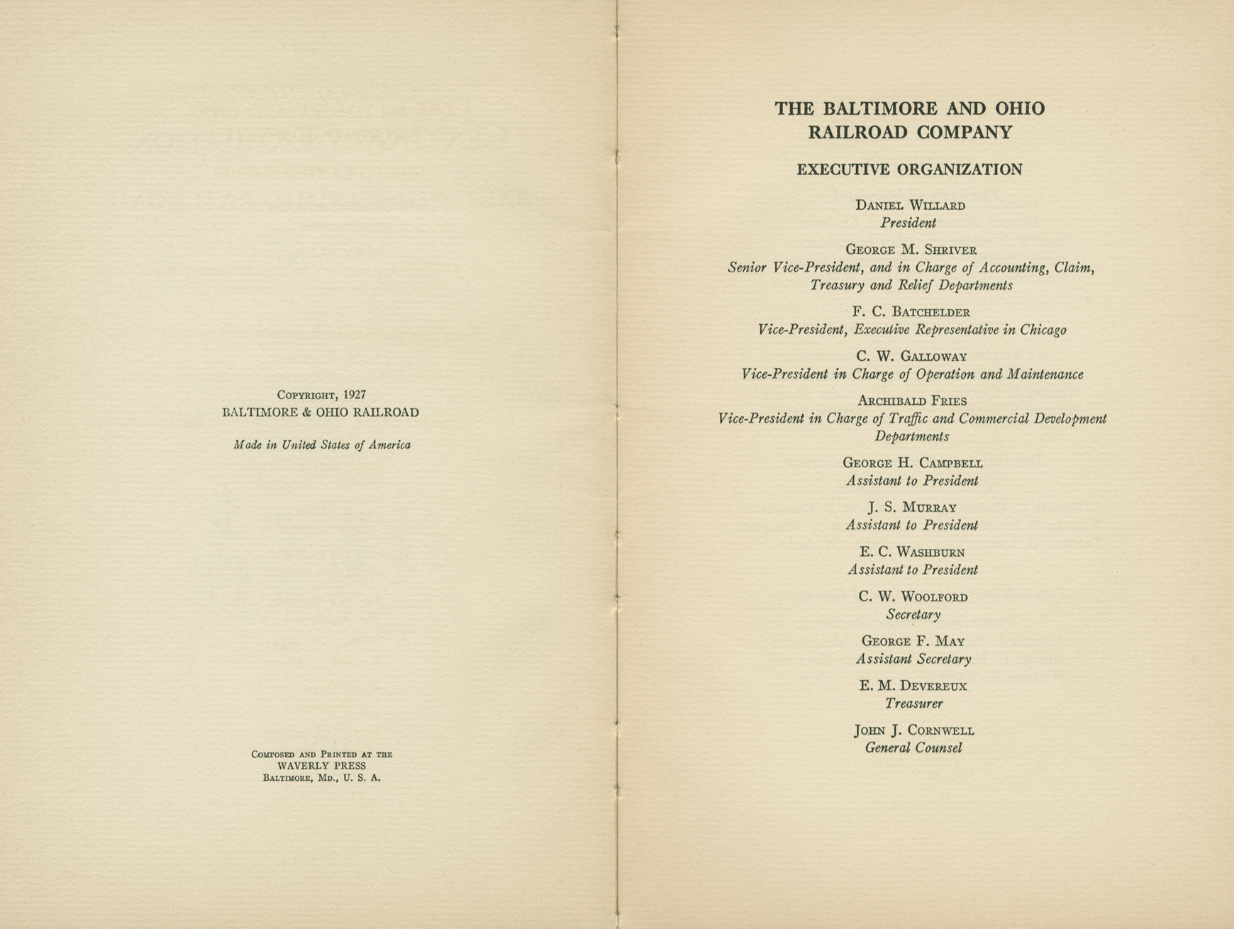 Catalogue of the Centenary Exhibition of the B&O Railroad