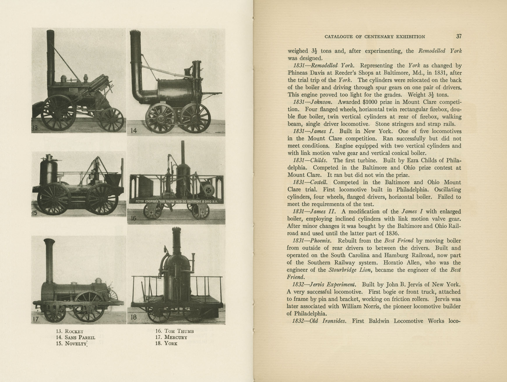 Catalogue of the Centenary Exhibition of the B&O Railroad