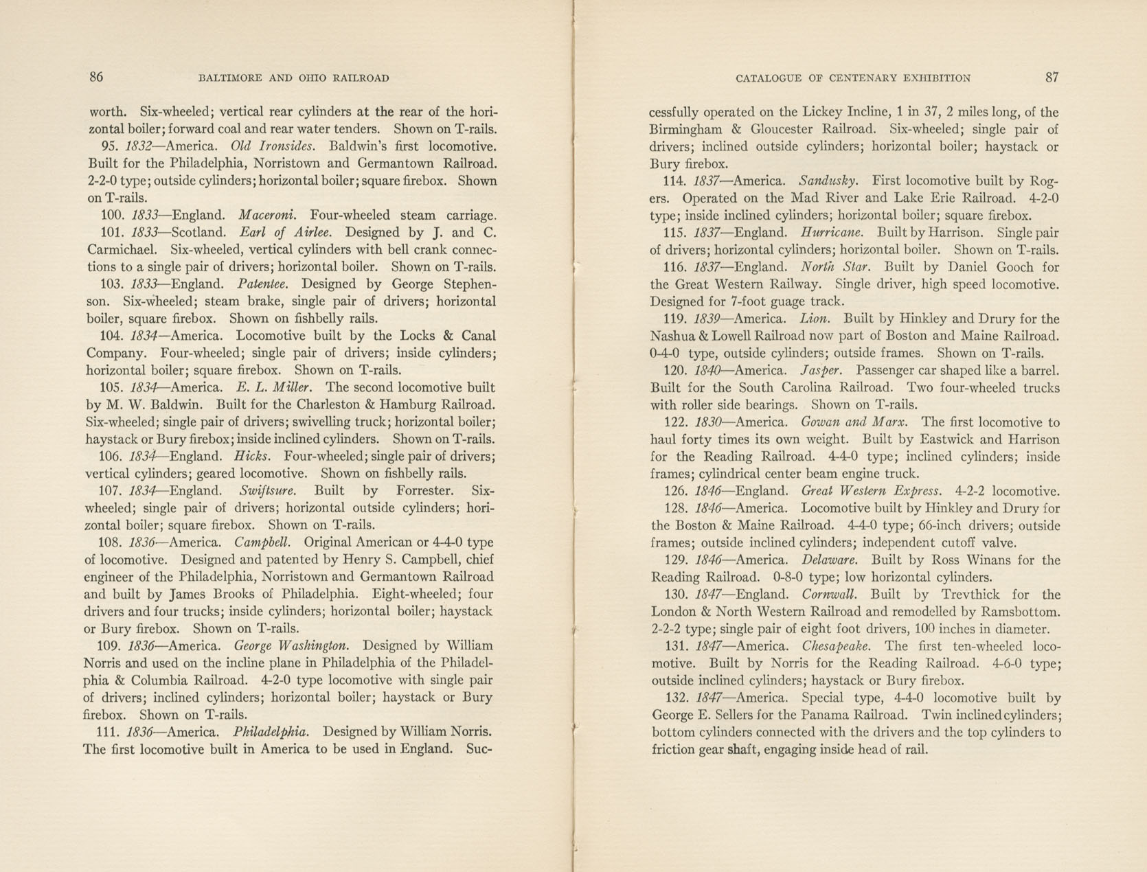 Catalogue of the Centenary Exhibition of the B&O Railroad (2nd ed)