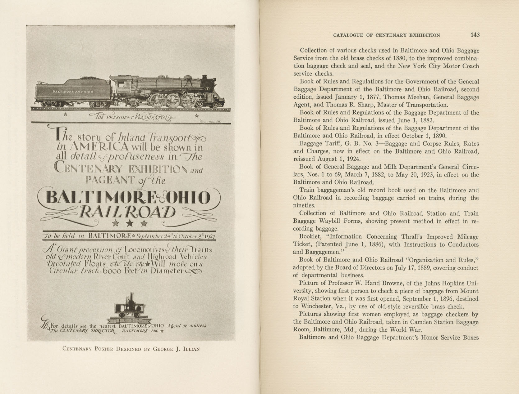 Catalogue of the Centenary Exhibition of the B&O Railroad (2nd ed)