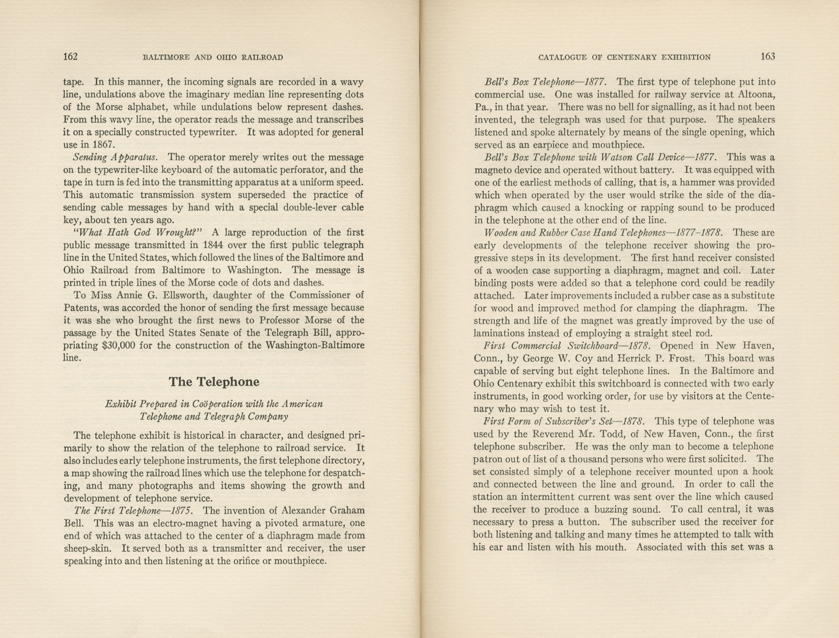 Catalogue of the Centenary Exhibition of the B&O Railroad (2nd ed)