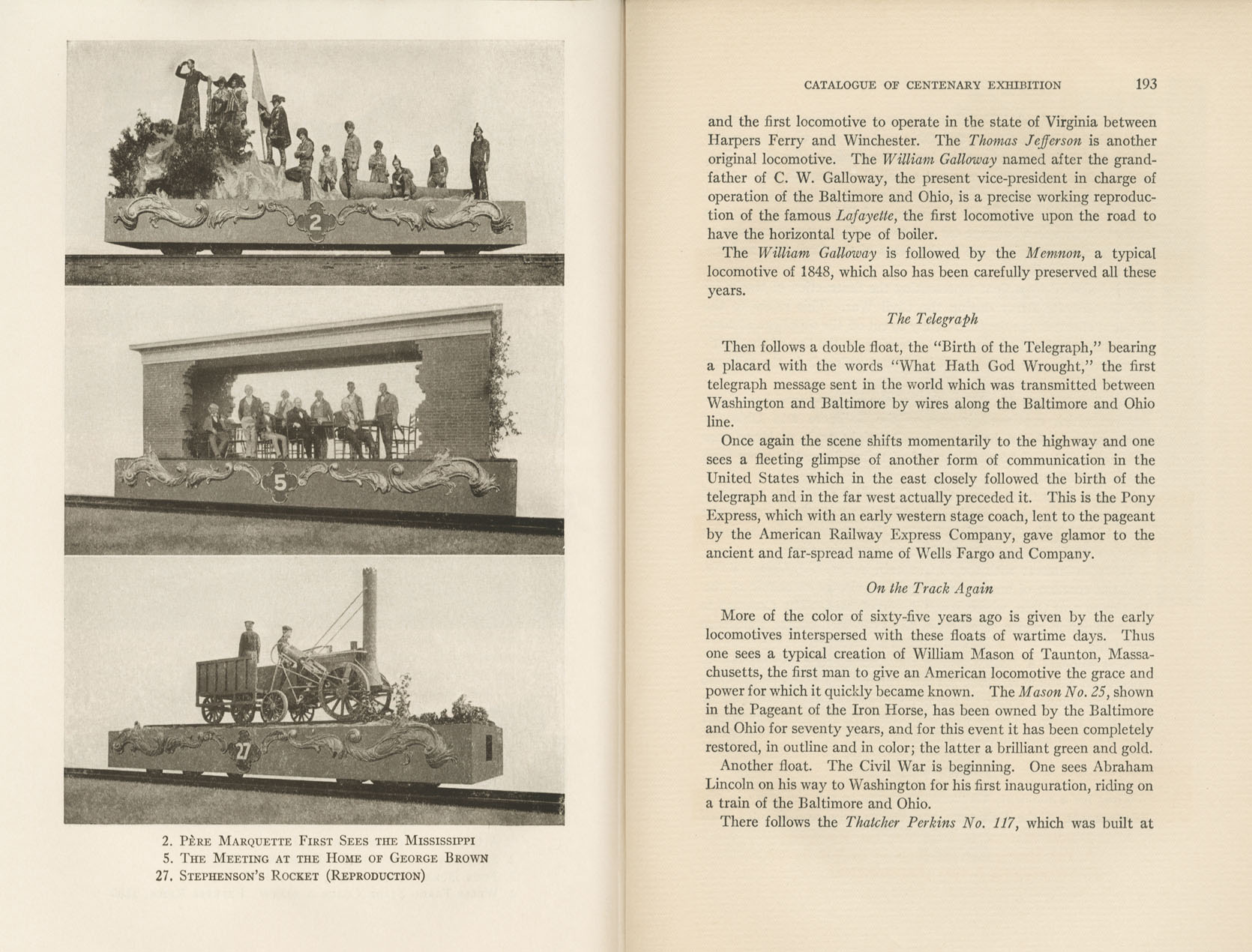 Catalogue of the Centenary Exhibition of the B&O Railroad (2nd ed)