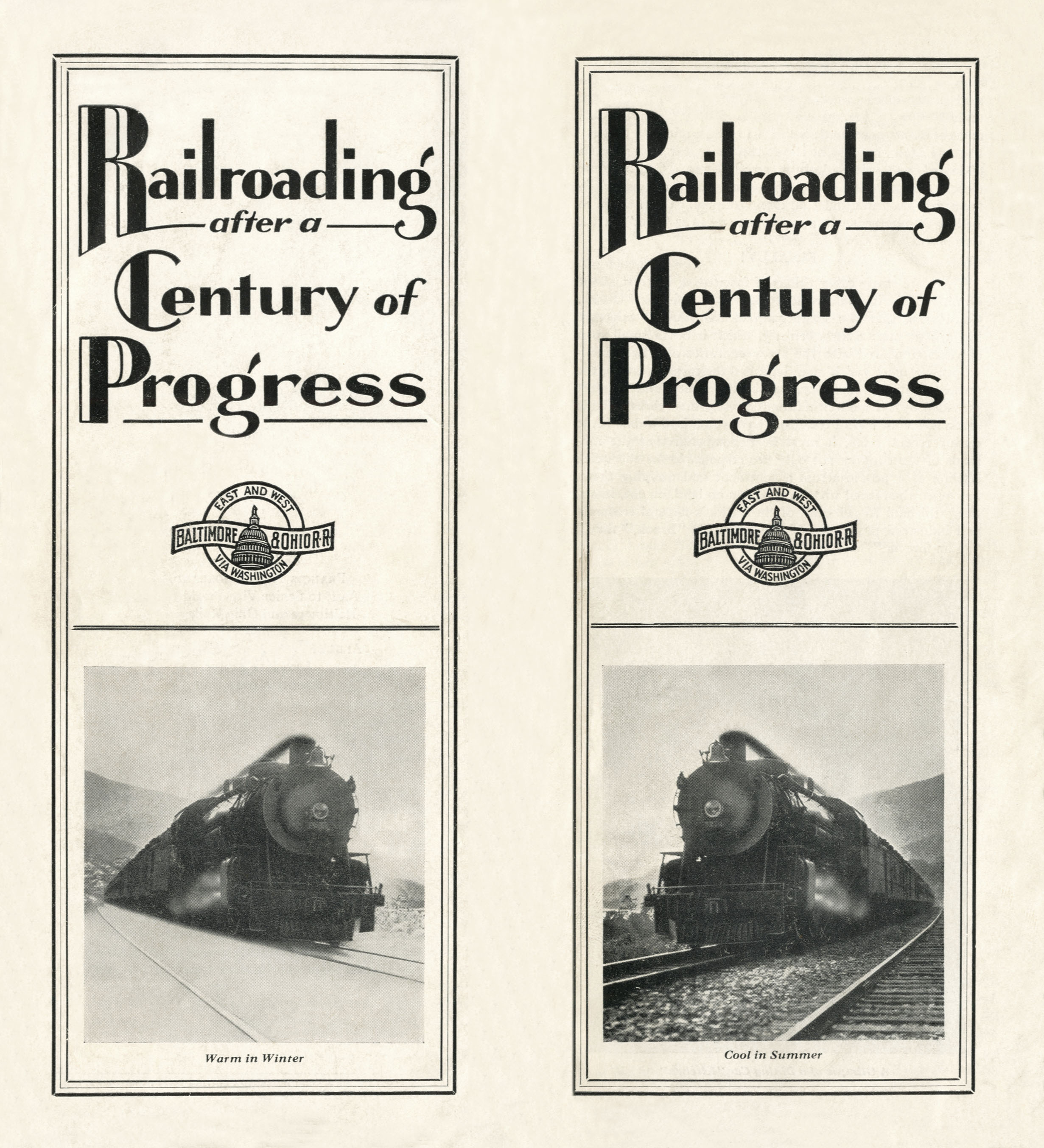 Railroading After a Century of Progress