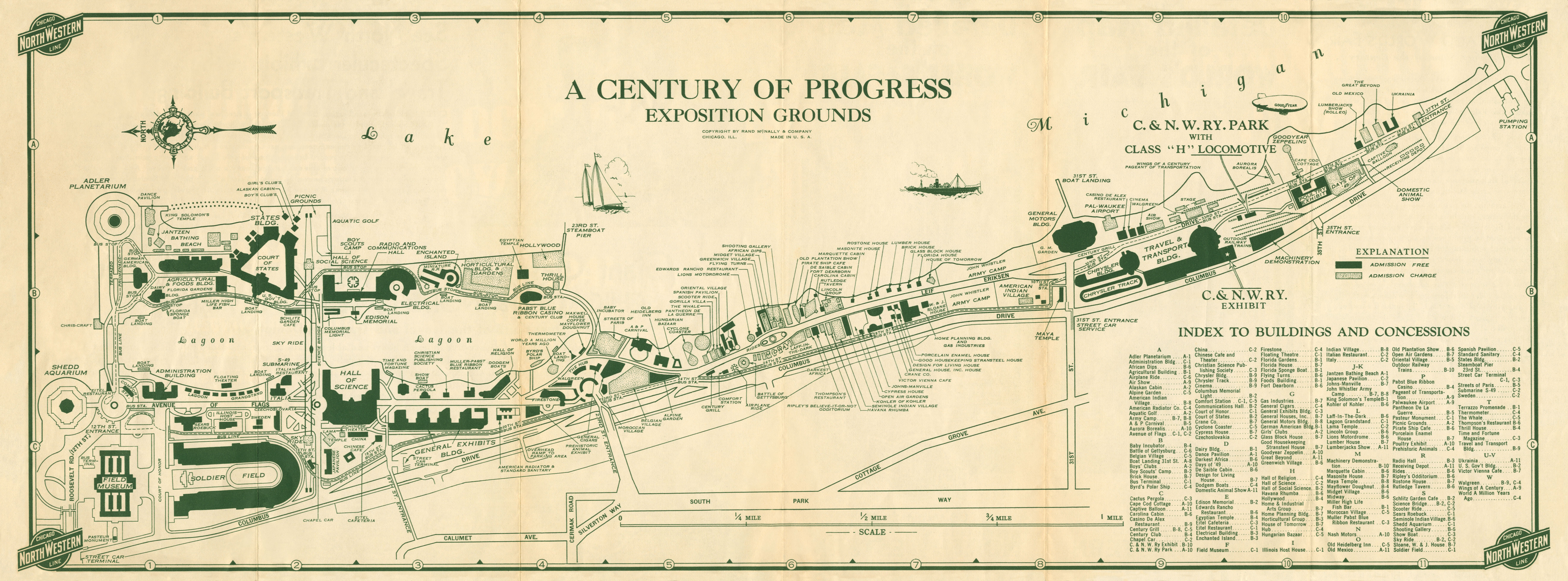 Detailed Map of the World's Fair