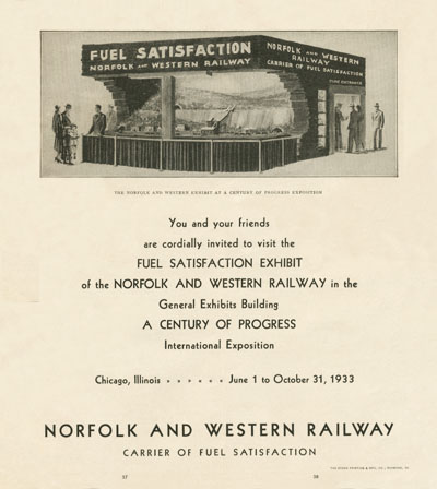 N&W Timetables August 1933