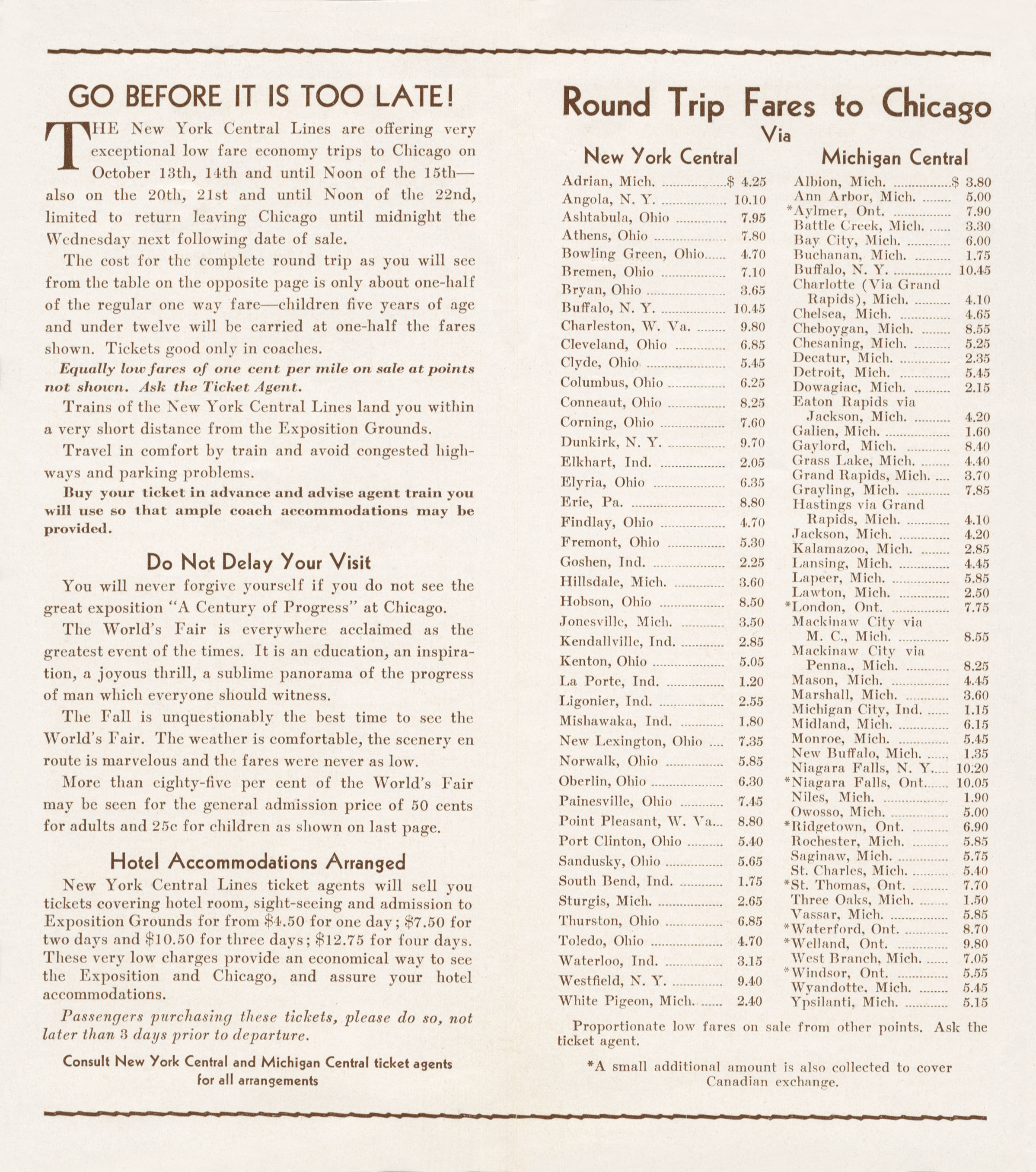 Last Glorious Month of the World's Fair
