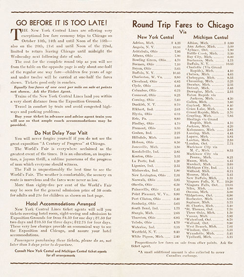 Last Glorious Month of the World's Fair