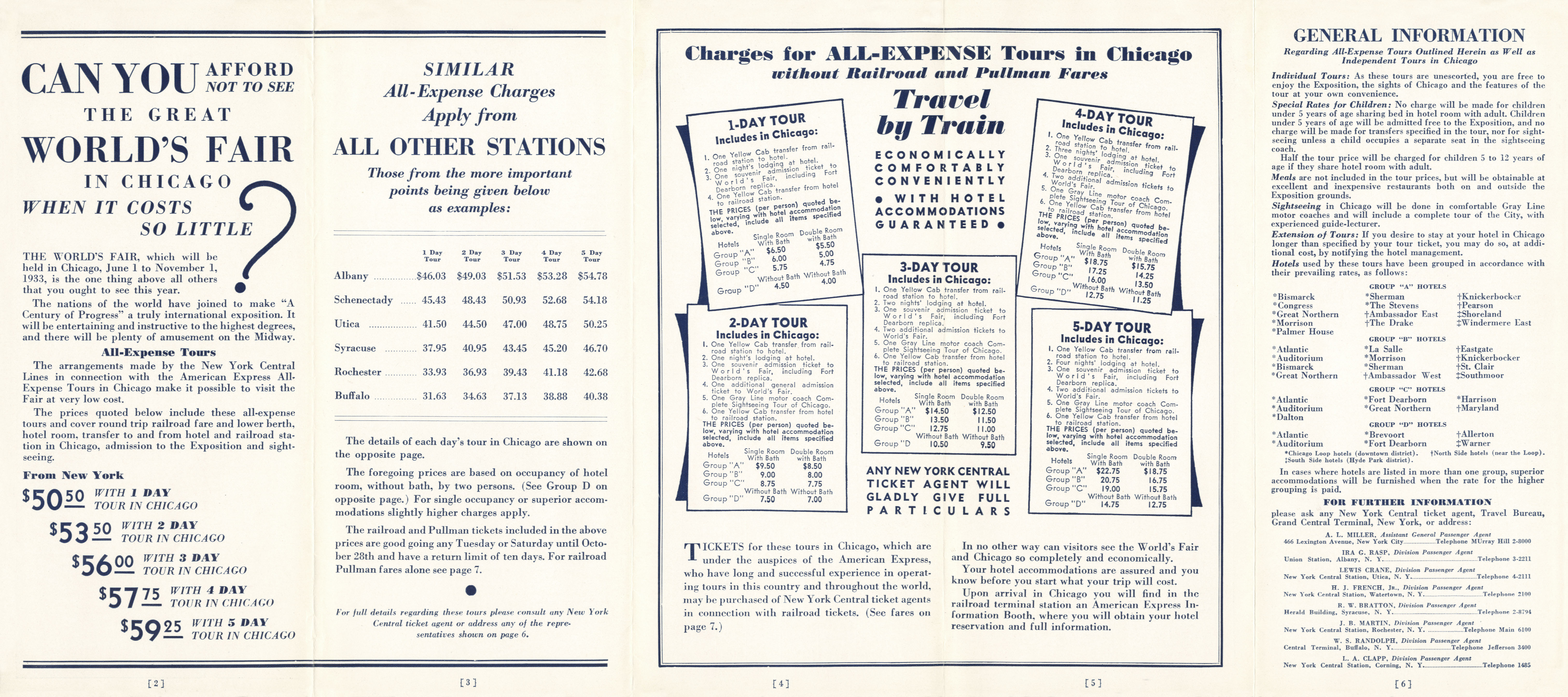 Tours to the World's Fair