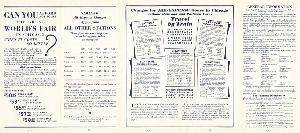 Tours to the World's Fair
