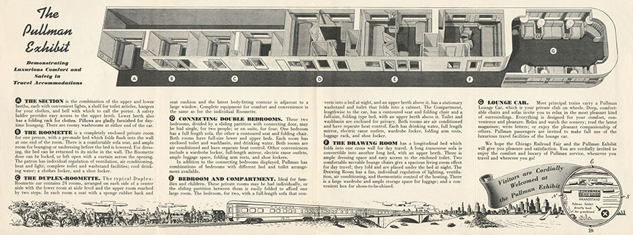 Pullman Company at the Chicago Railroad Fair