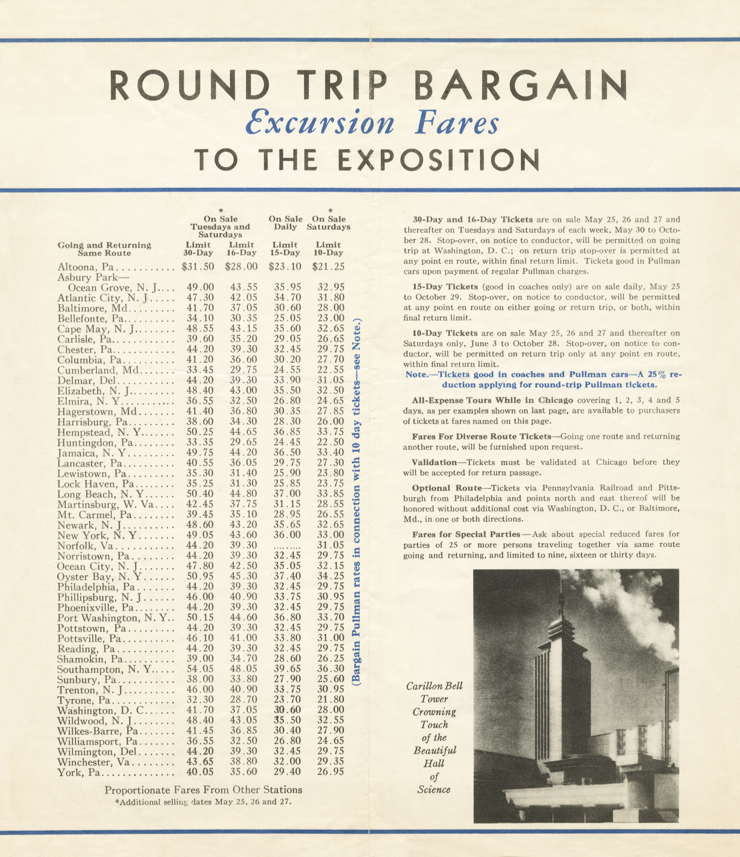 Bargain Fares and Tours