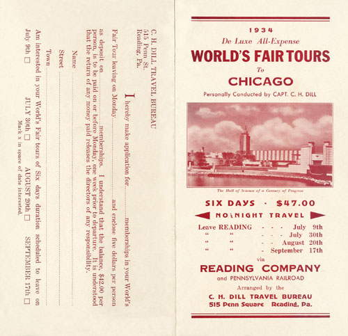 De Luxe All-Expense World's Fair Tours