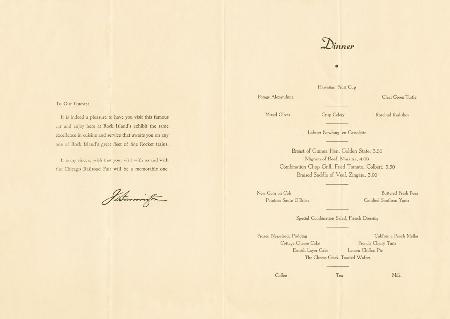 Souvenir Menu