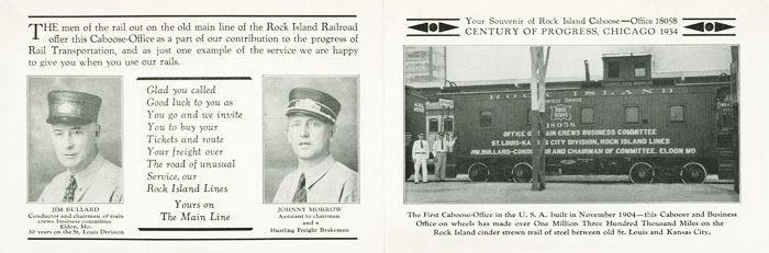 Souvenir of Rock Island Caboose-Office