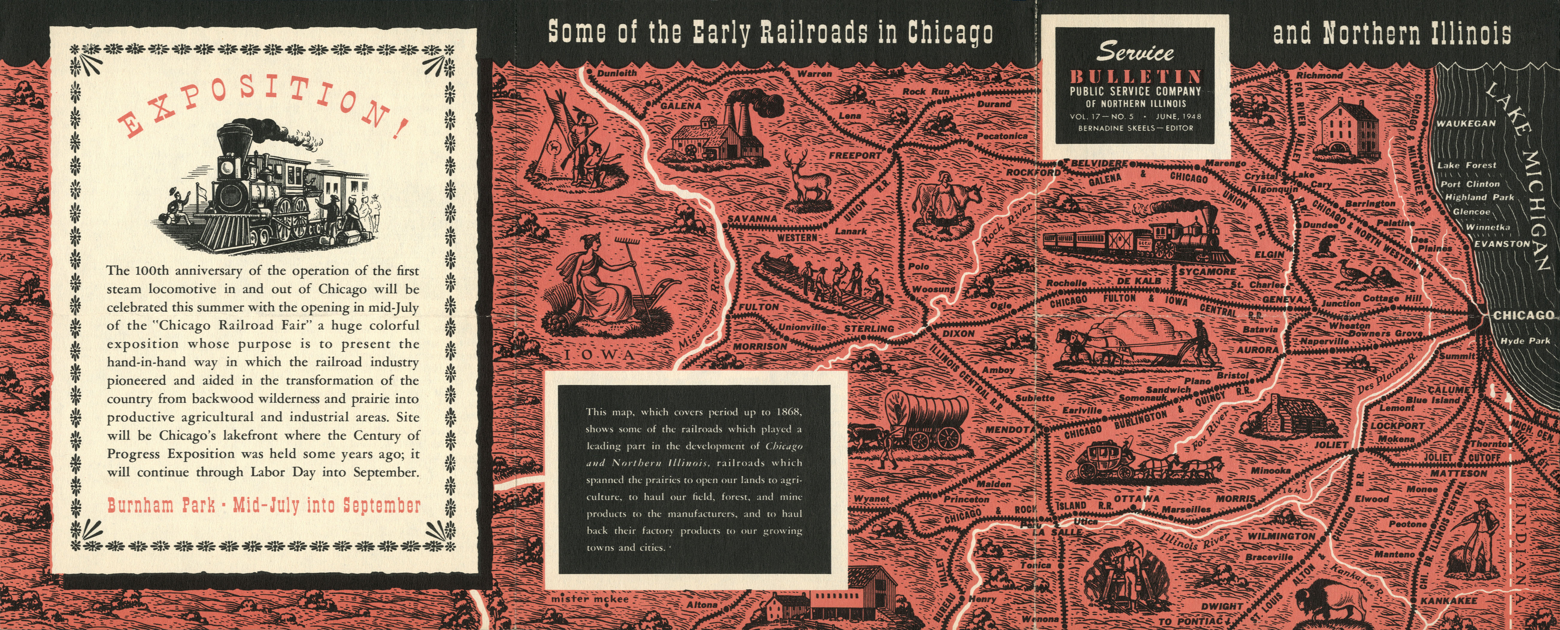 Some of the Early Railroads in Illinois