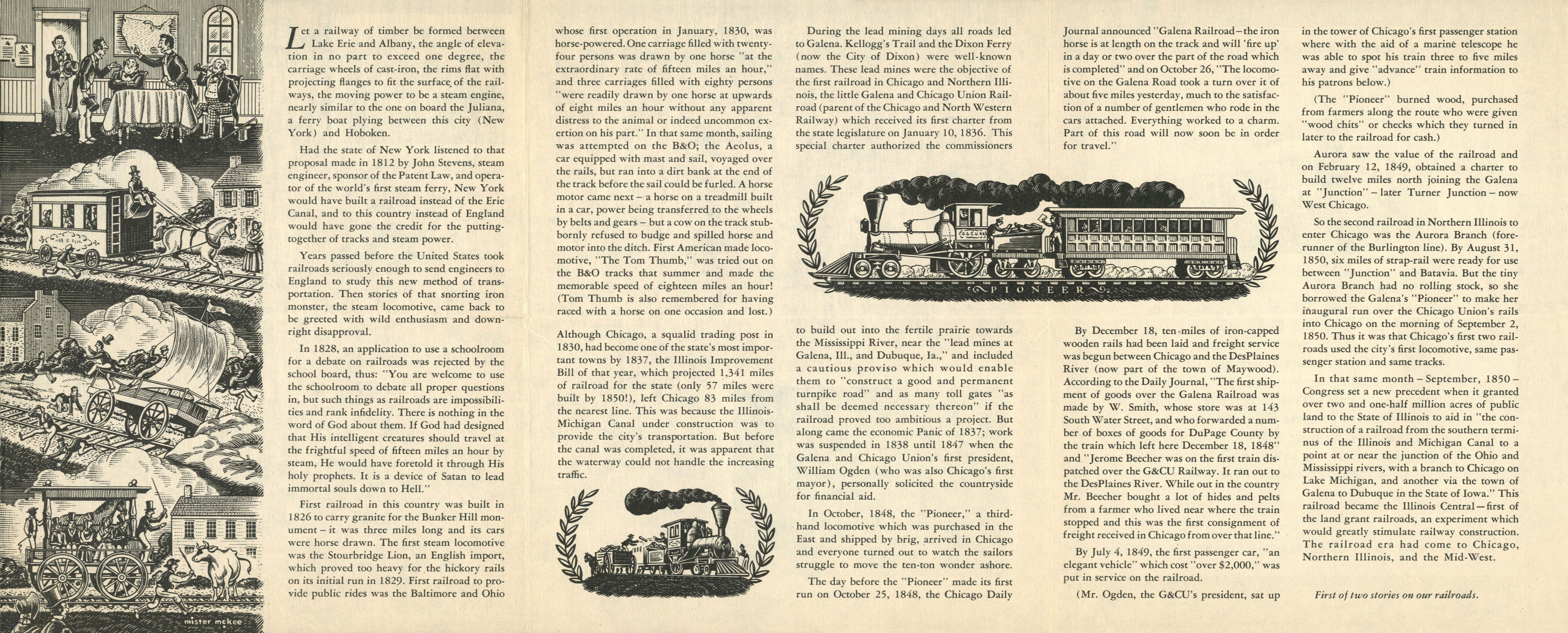 Some of the Early Railroads in Illinois