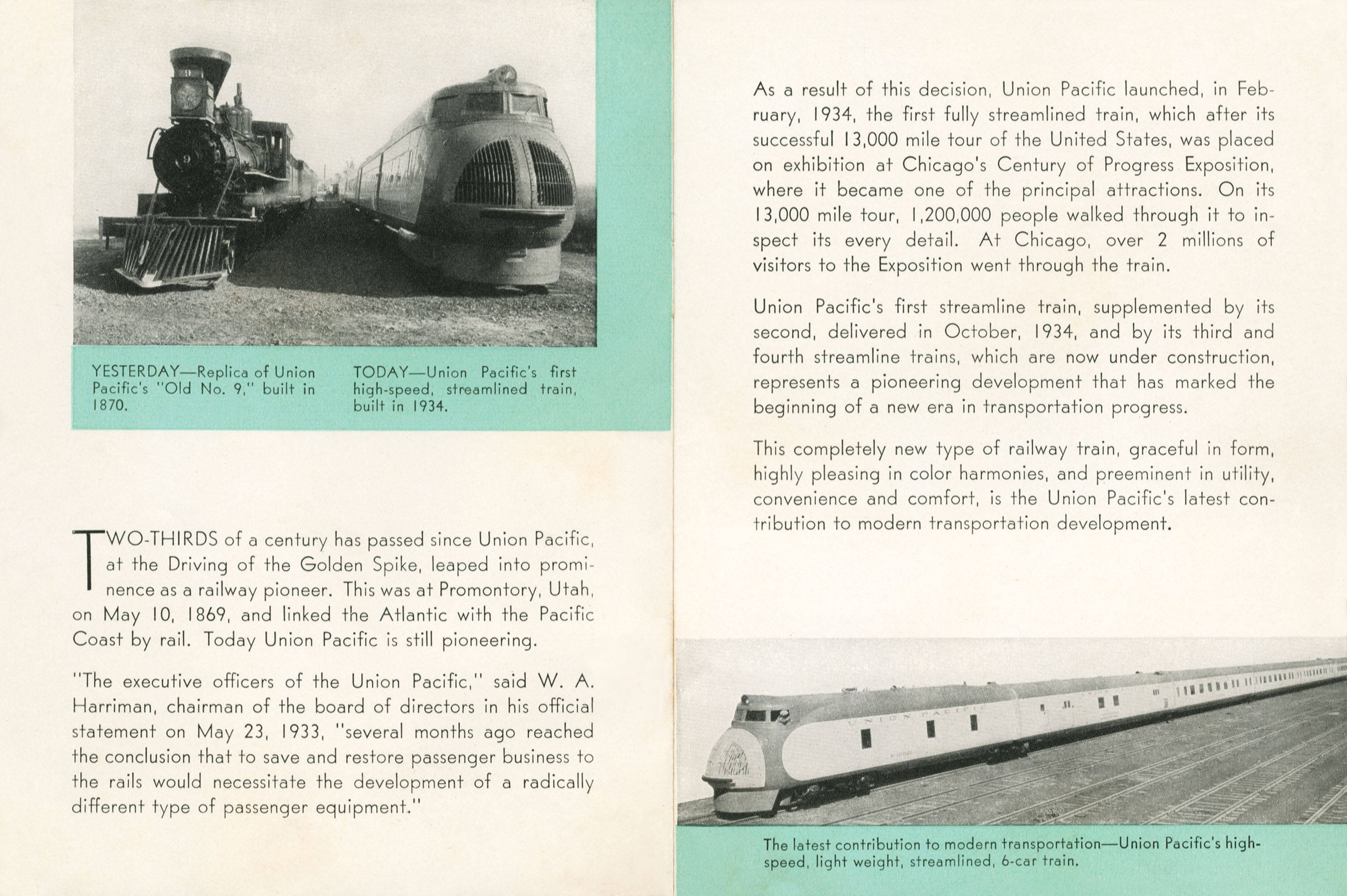 Union Pacific, Progress