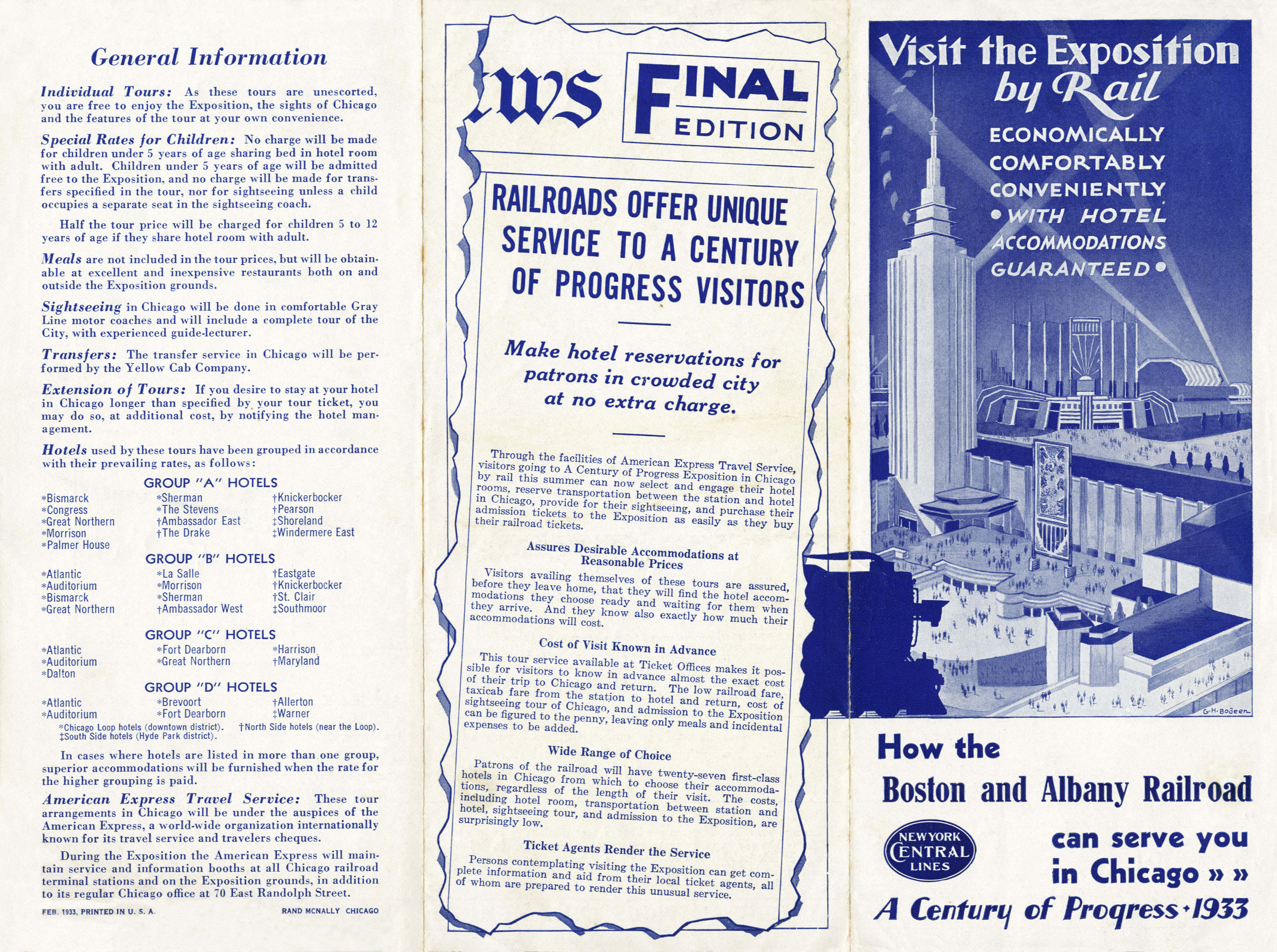 Visit the Exposition by Rail