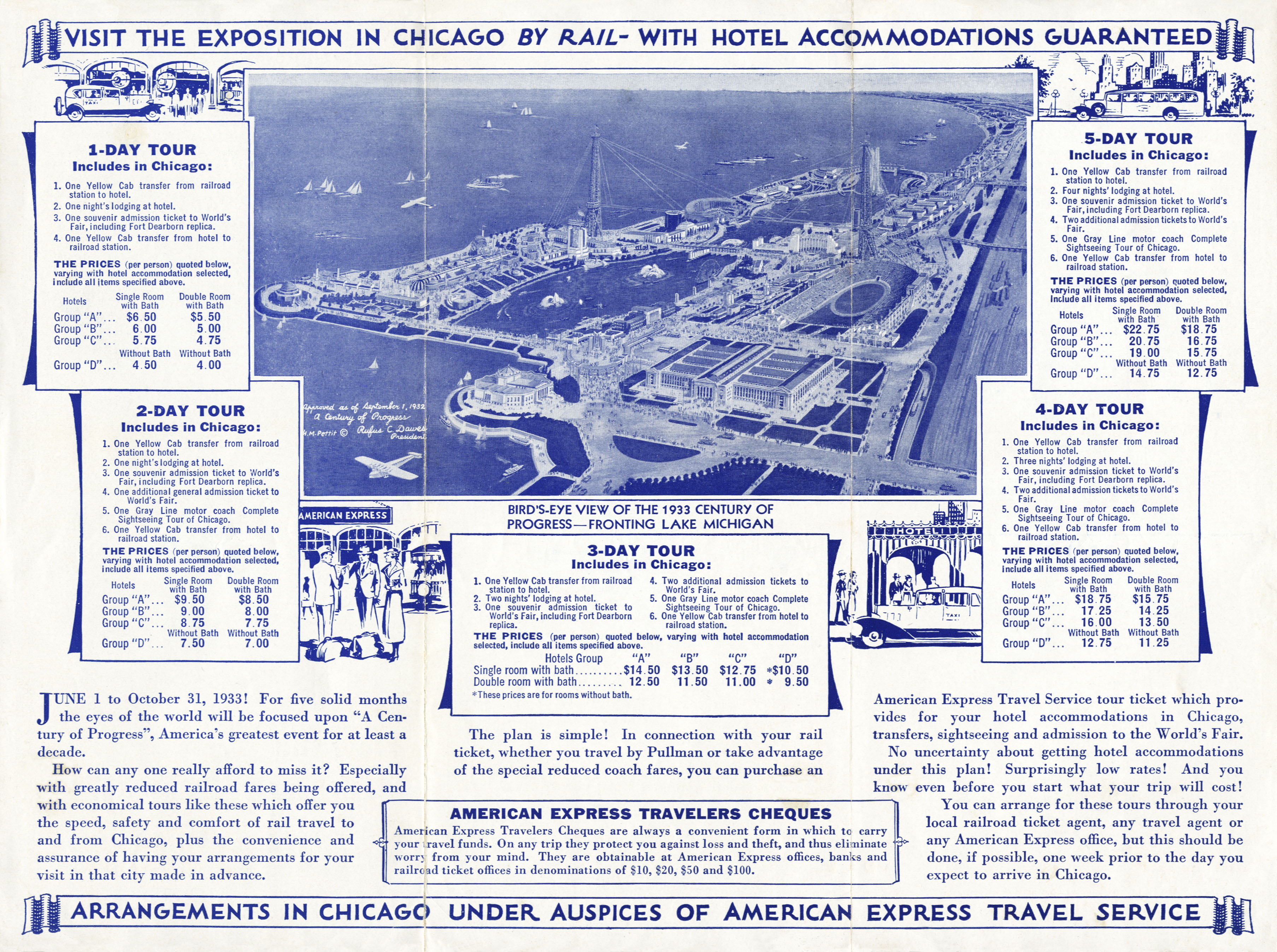 Visit the Exposition by Rail