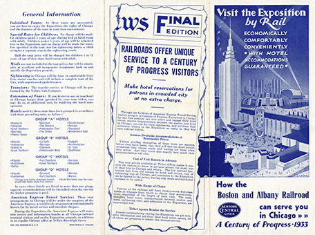 Visit the Exposition by Rail