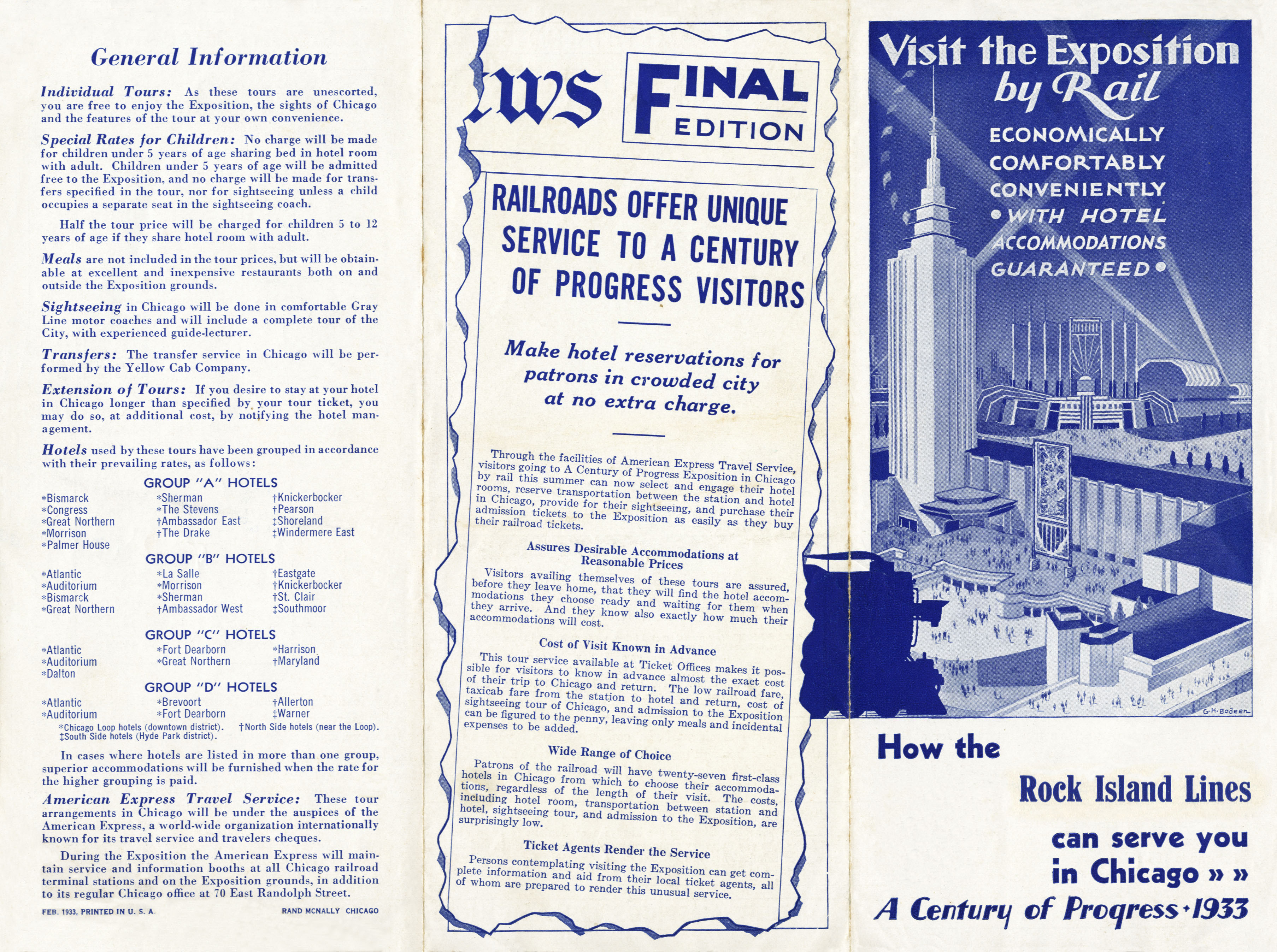 Visit the Exposition by Rail