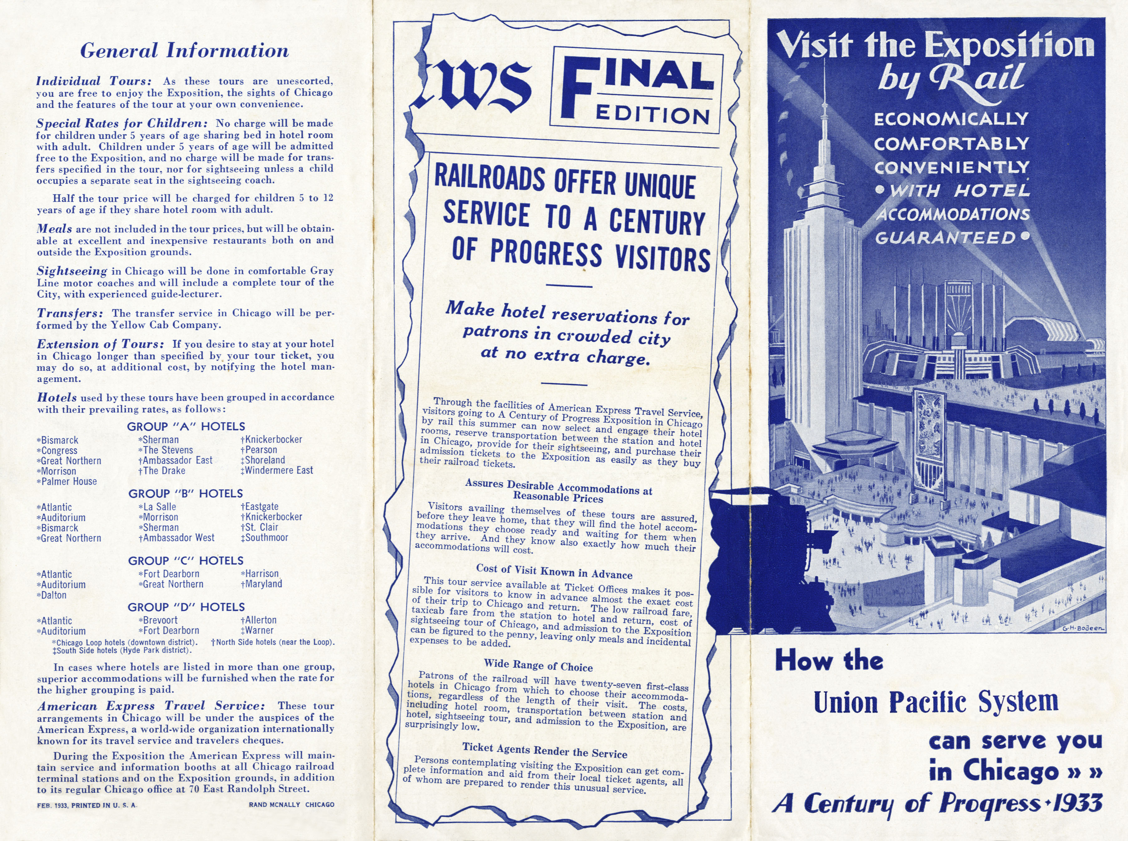 Visit the Exposition by Rail