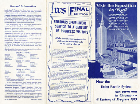 Visit the Exposition by Rail