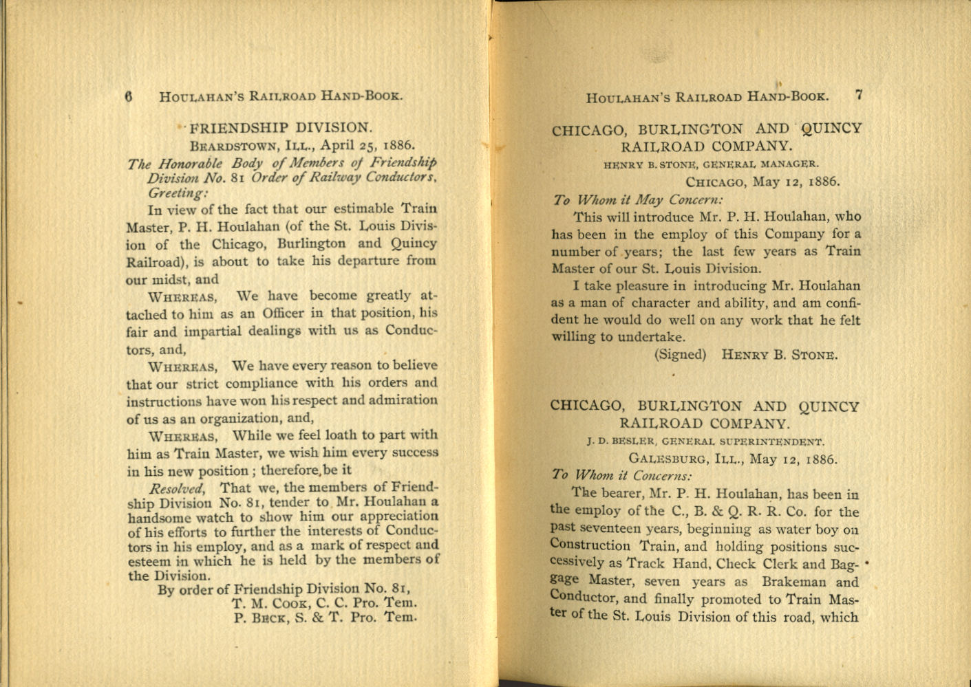 Houlahan's Railroad Hand Book