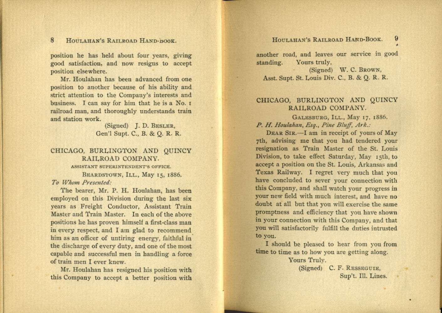 Houlahan's Railroad Hand Book