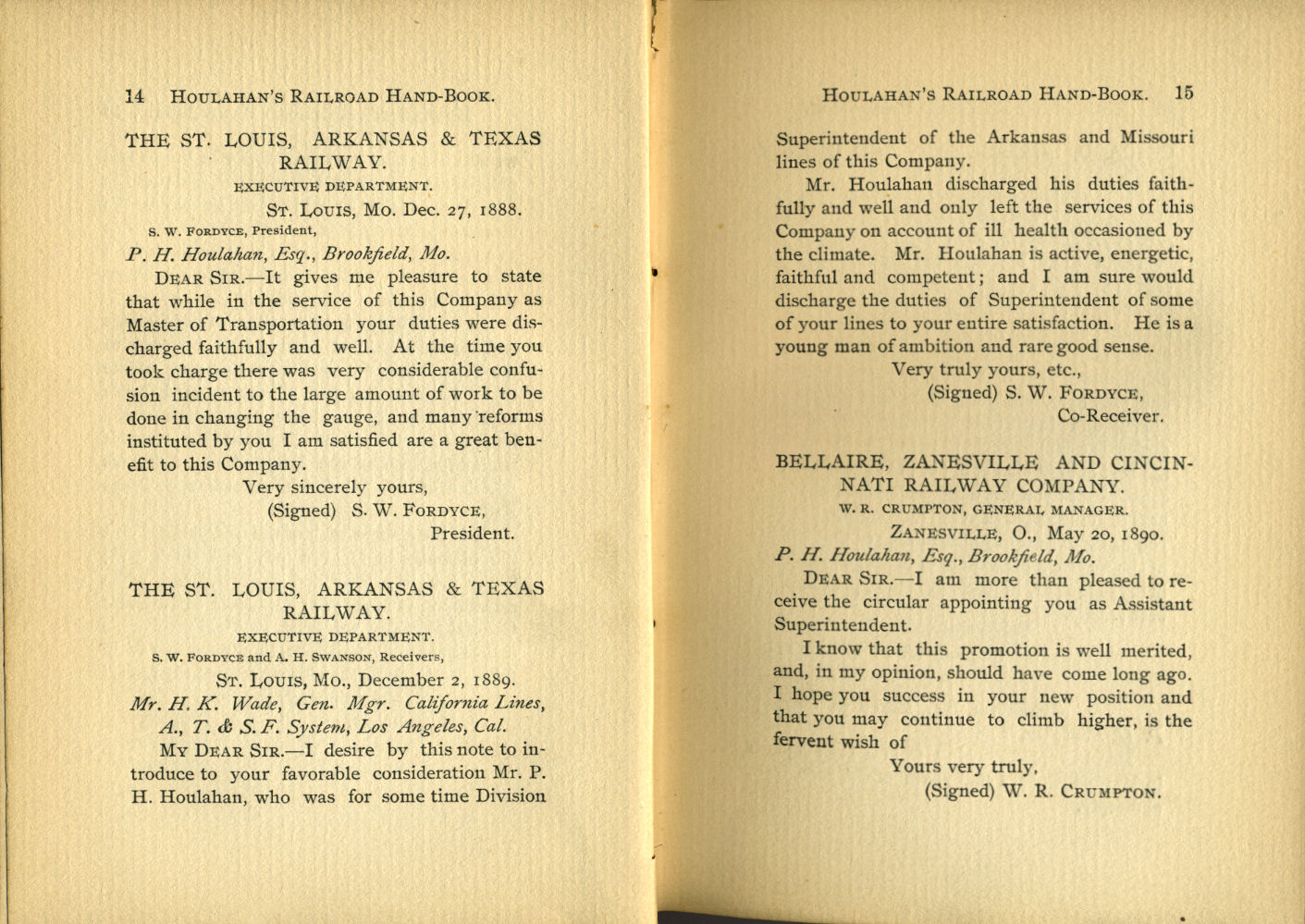 Houlahan's Railroad Hand Book