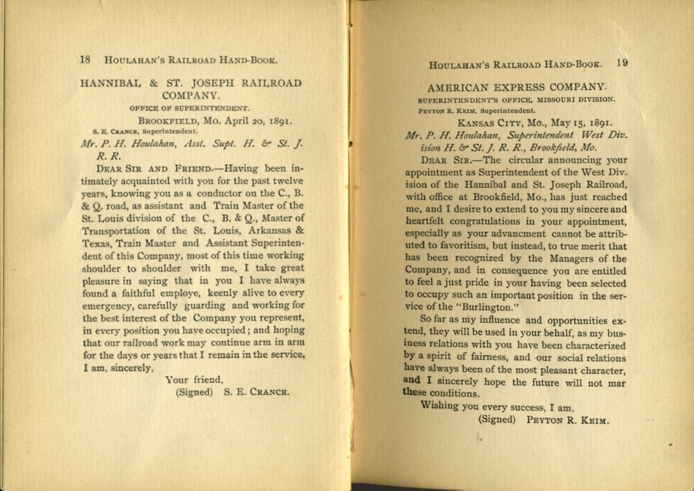 Houlahan's Railroad Hand Book