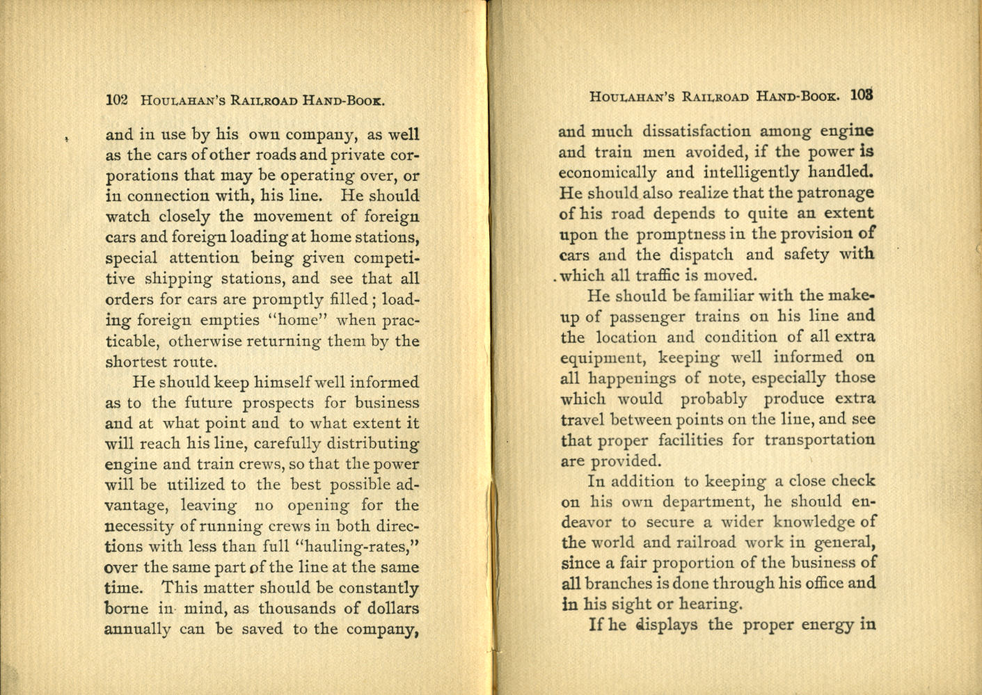 Houlahan's Railroad Hand Book