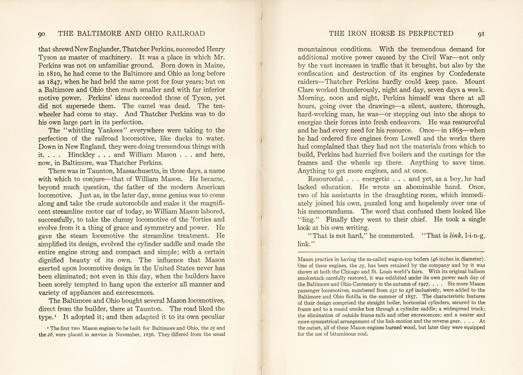 Hungerford, Story of the B&O