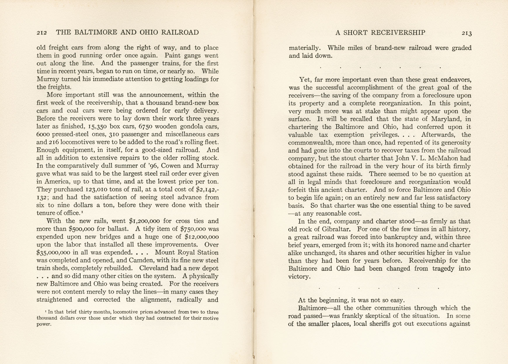 Hungerford, Story of the B&O