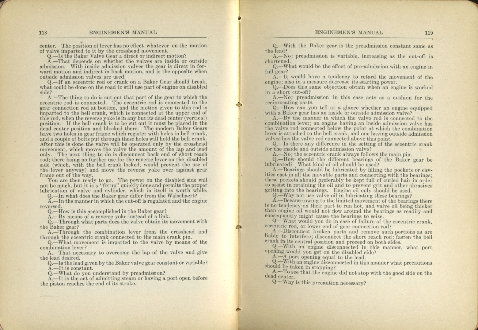 Enginemen's Manual