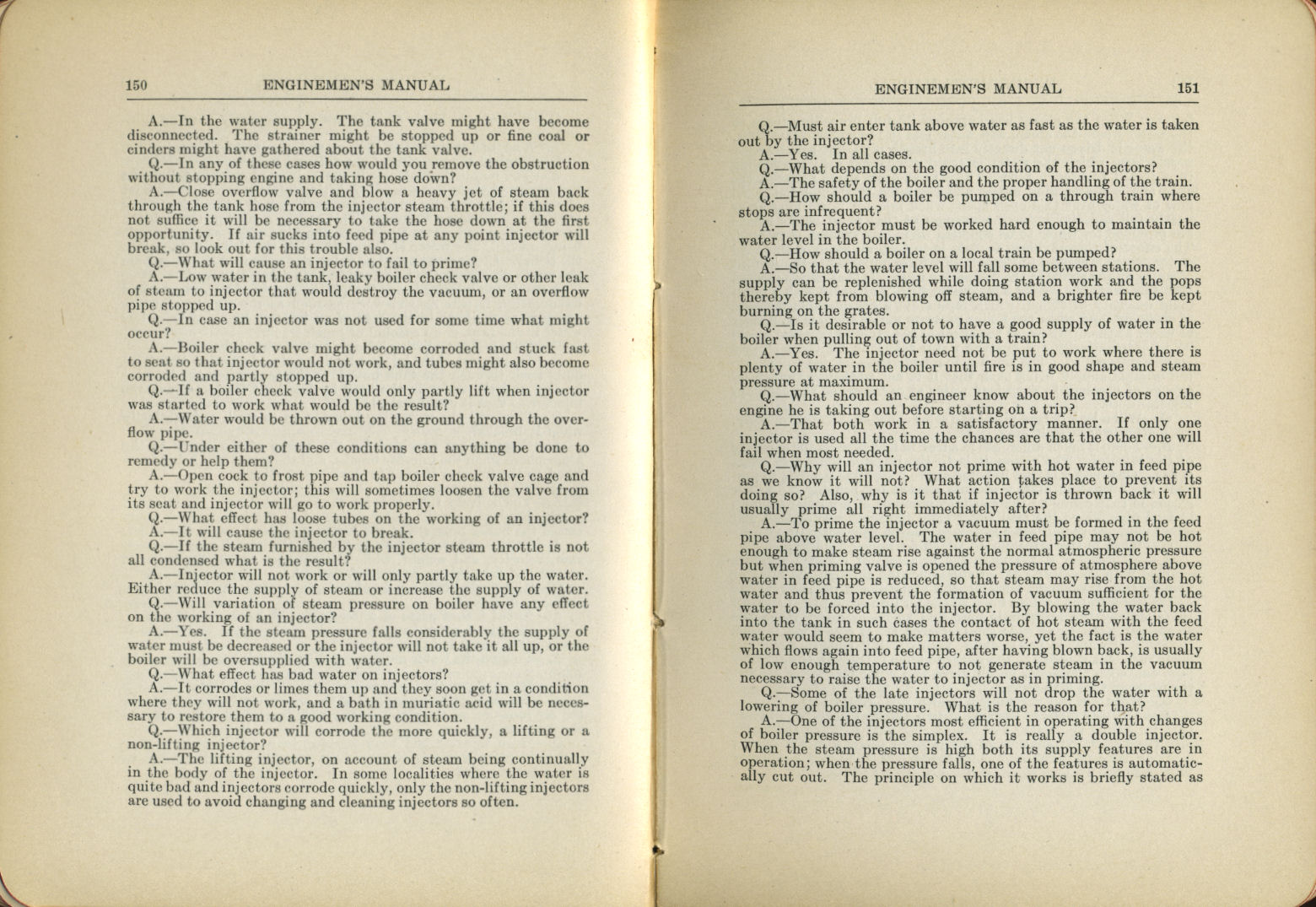 Enginemen's Manual