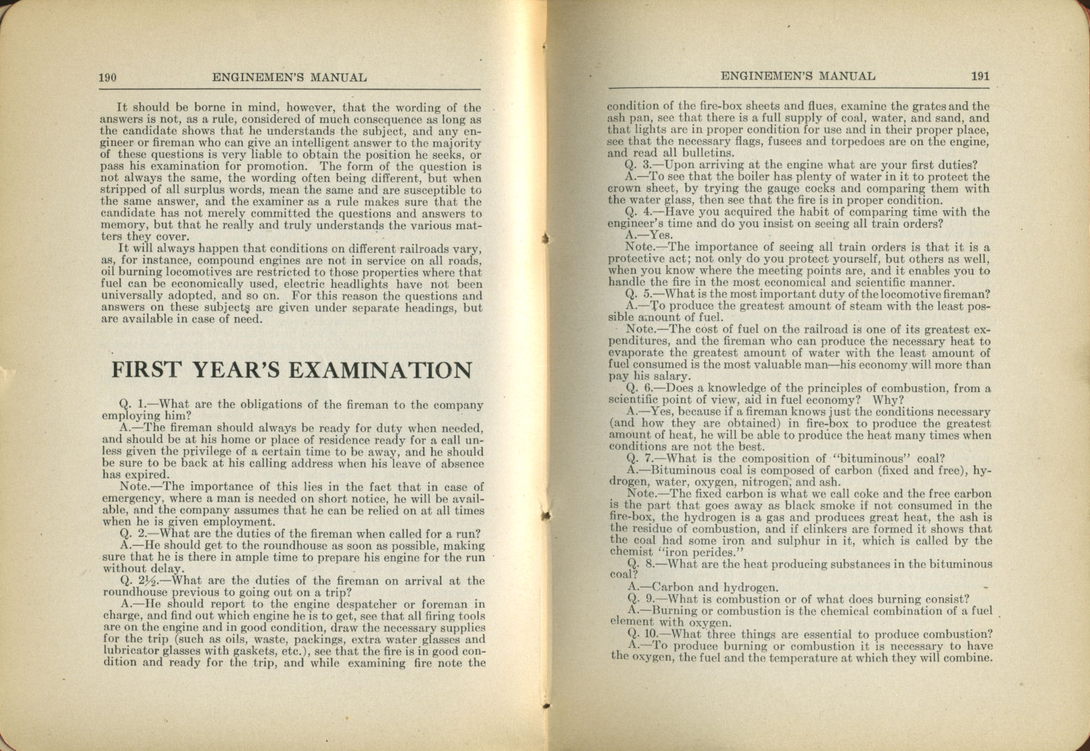 Enginemen's Manual