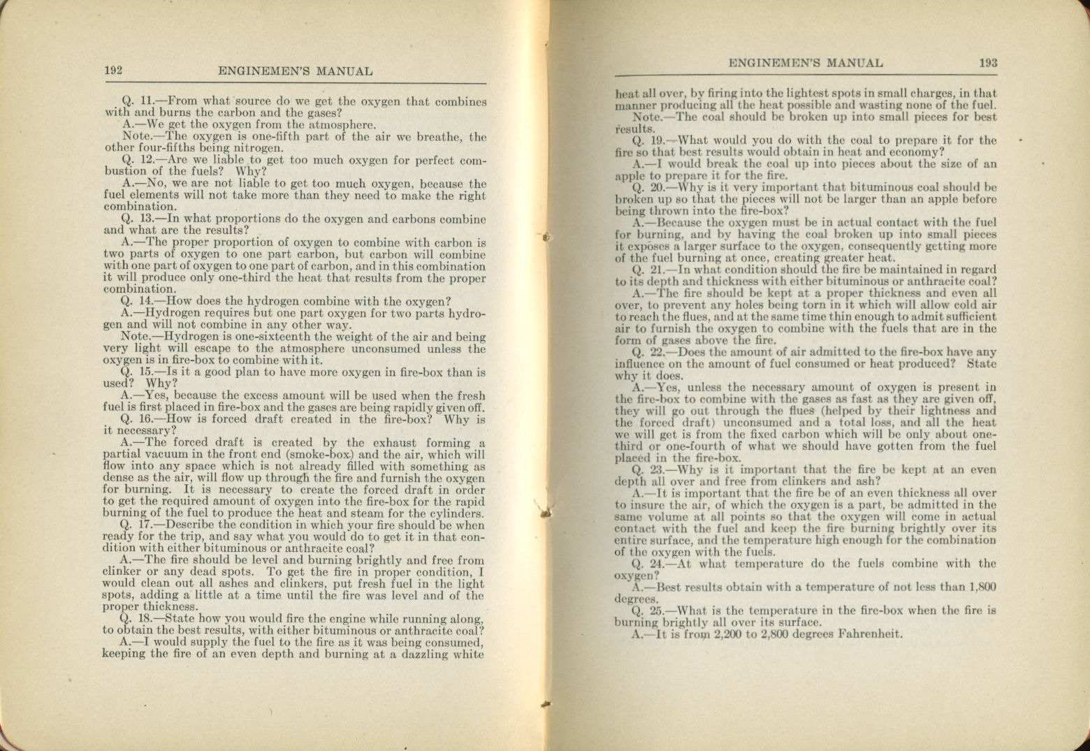 Enginemen's Manual