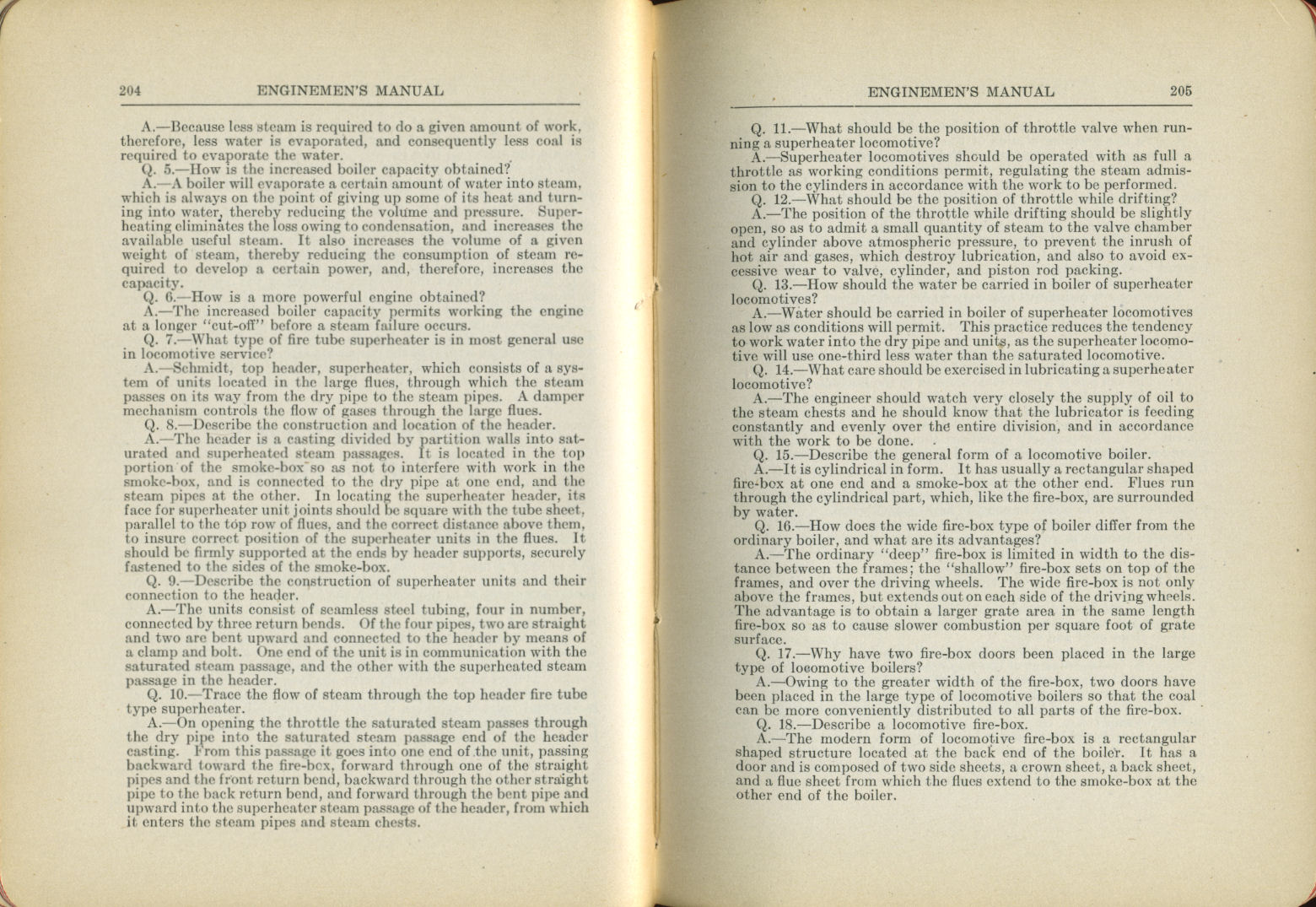 Enginemen's Manual