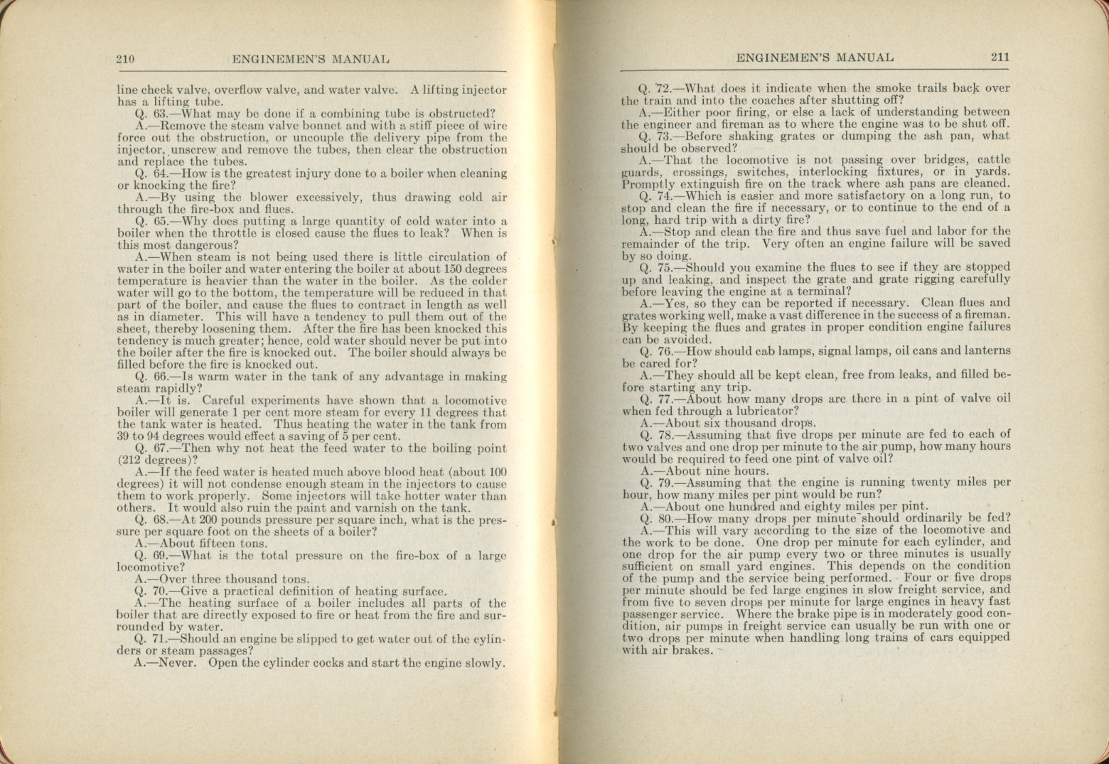 Enginemen's Manual