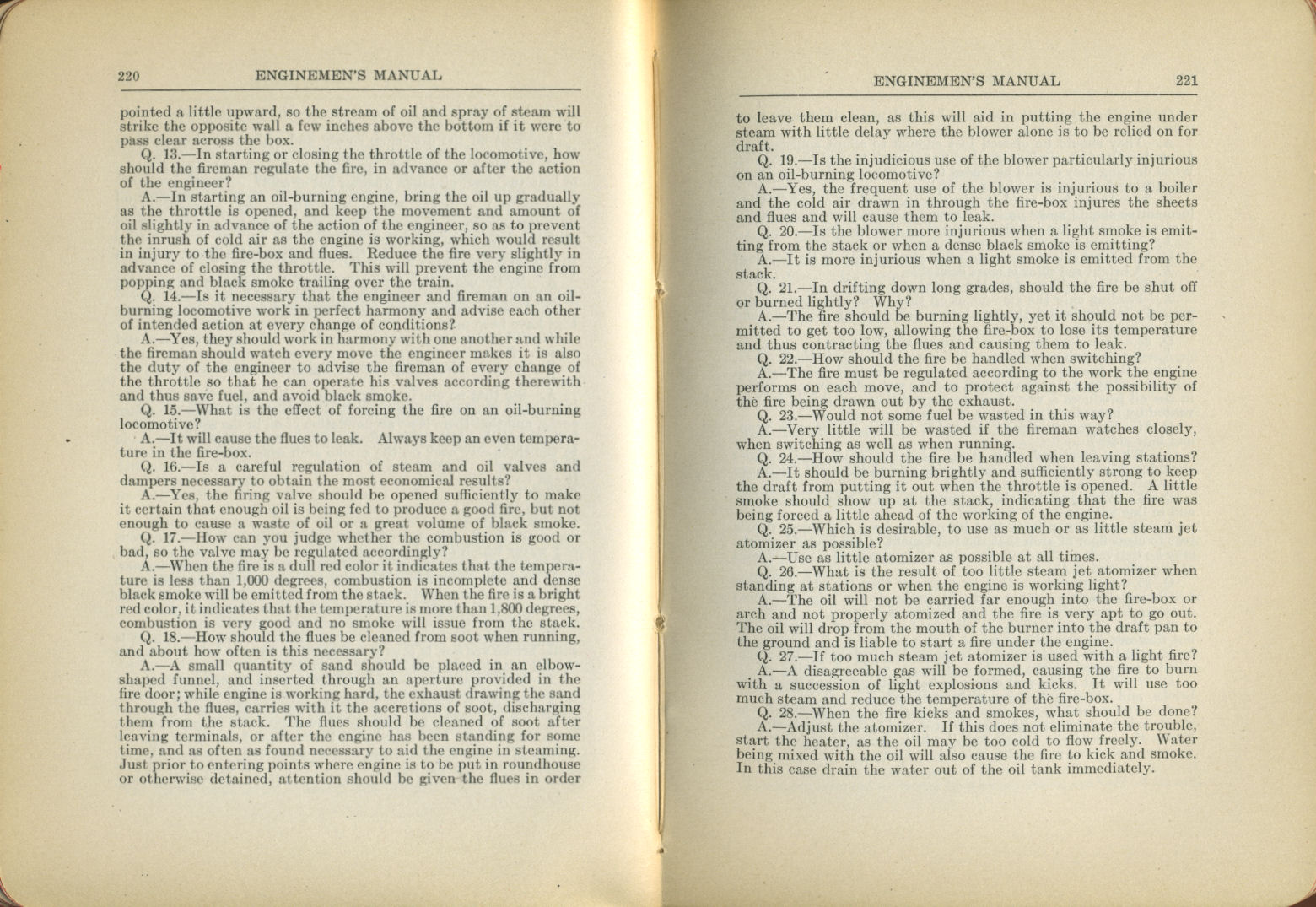 Enginemen's Manual