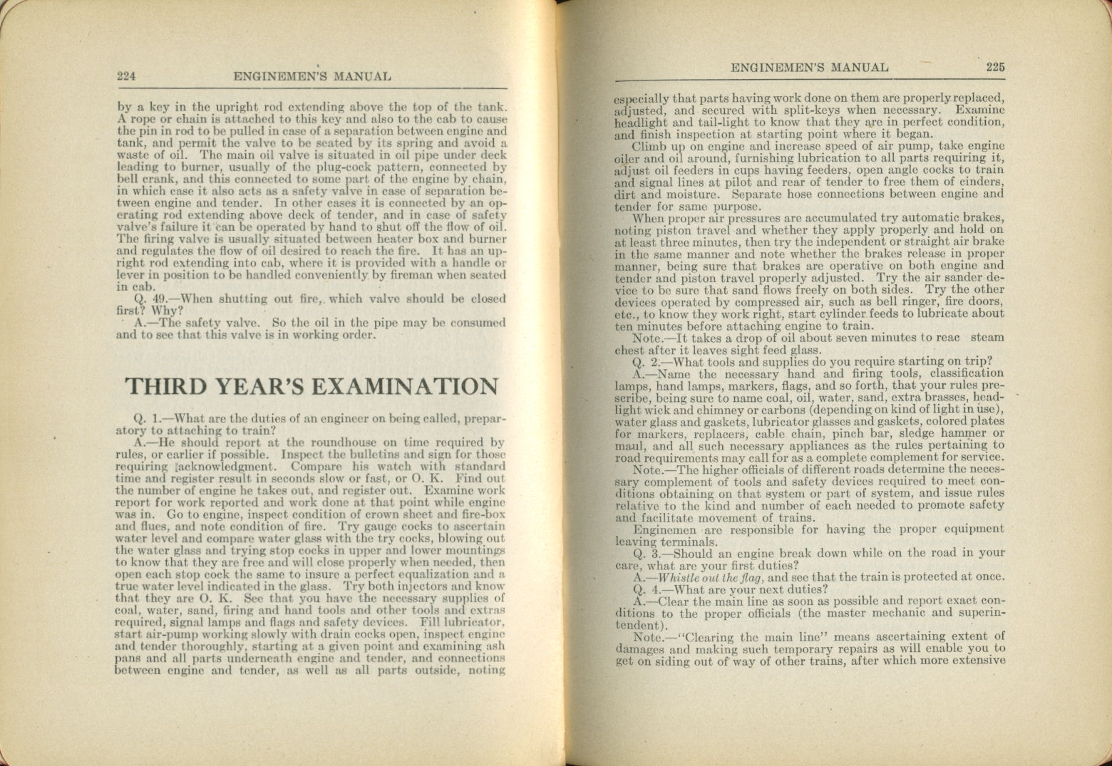 Enginemen's Manual