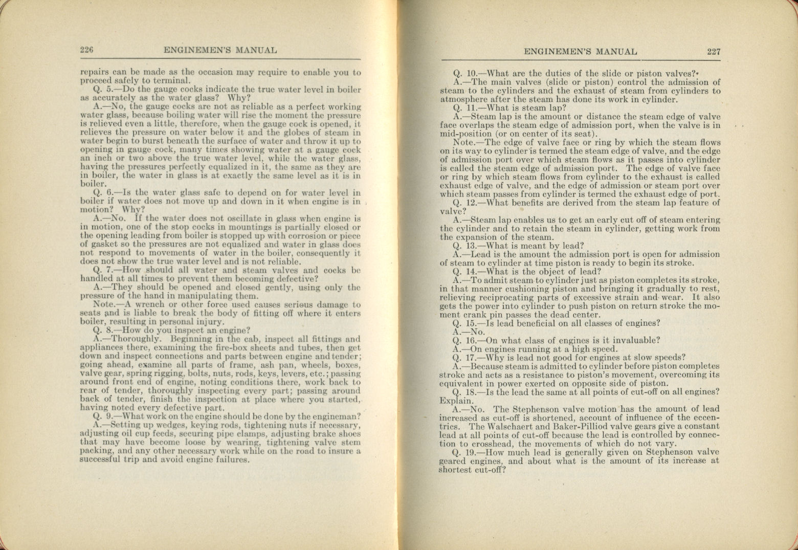 Enginemen's Manual