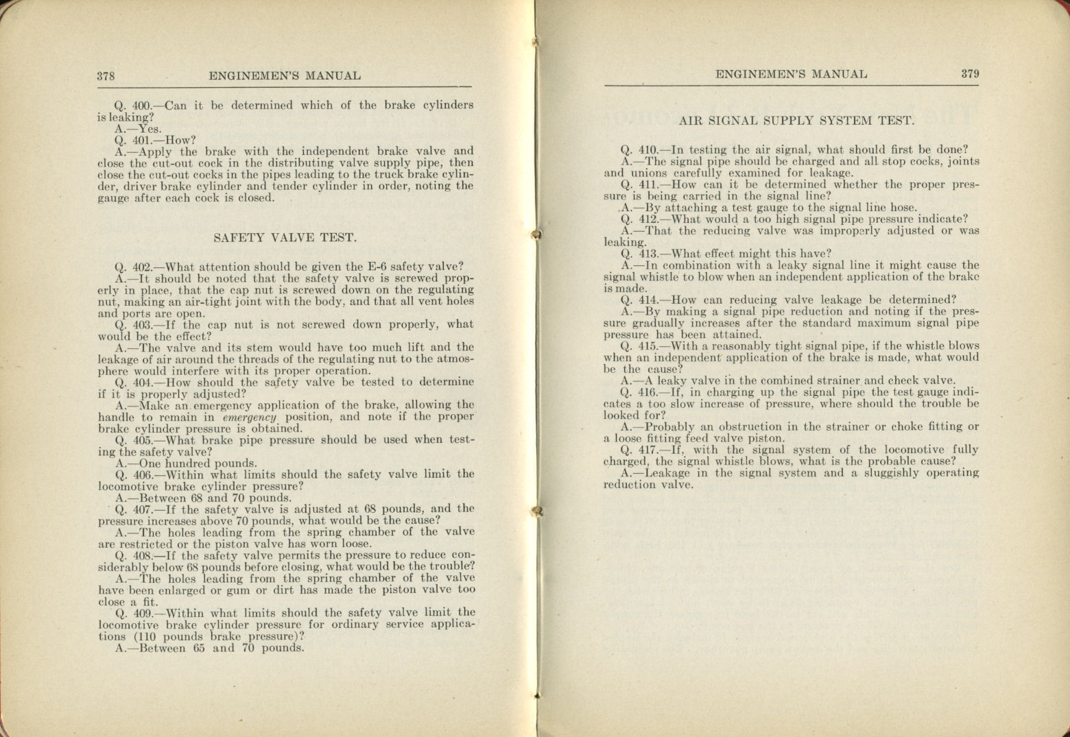 Enginemen's Manual