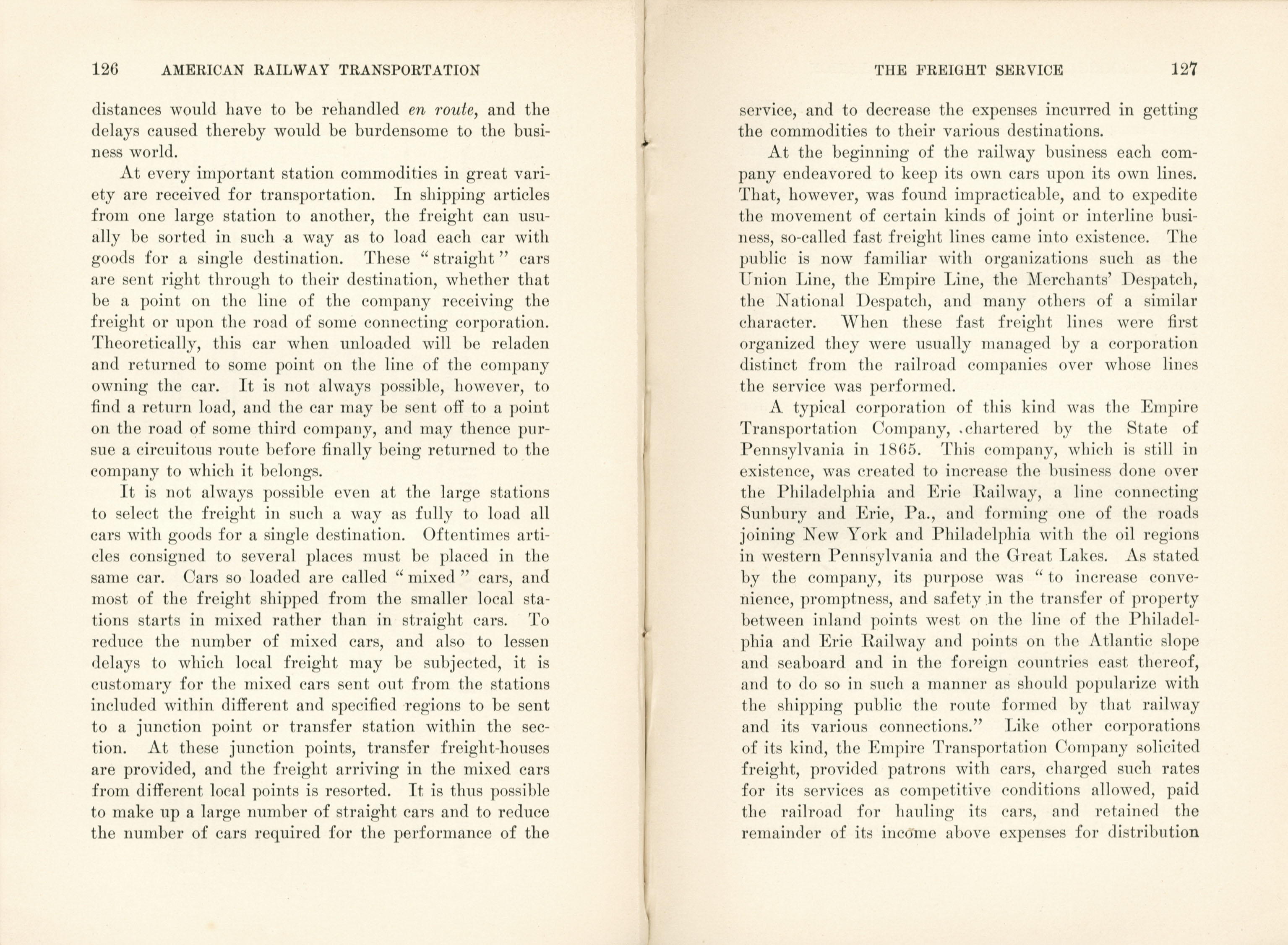 American Railway Transportation