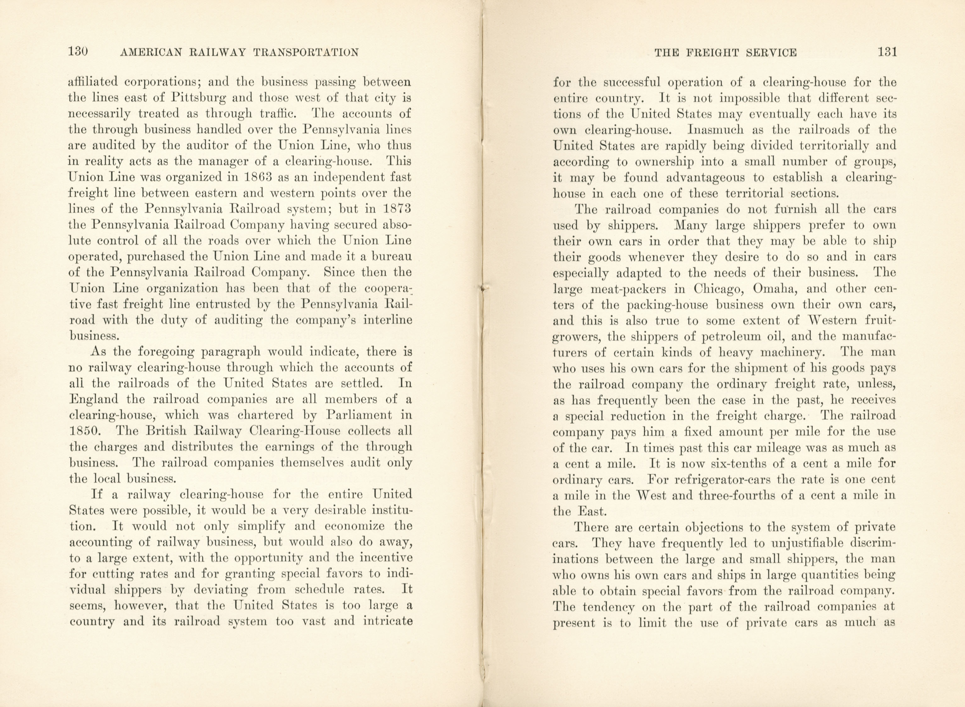 American Railway Transportation